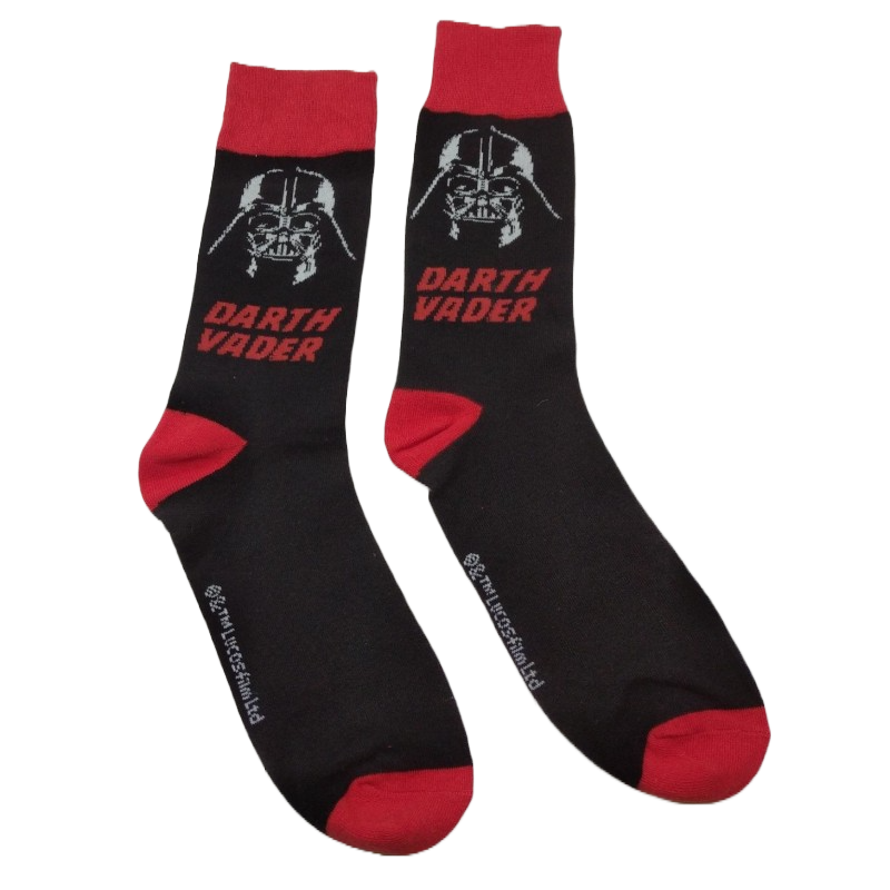 Calcetines Negro y Rojo Darth Vader Star Wars