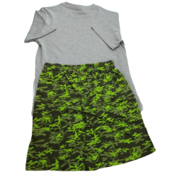 Pijama Corto Niño Gris y Verde Jurassic World