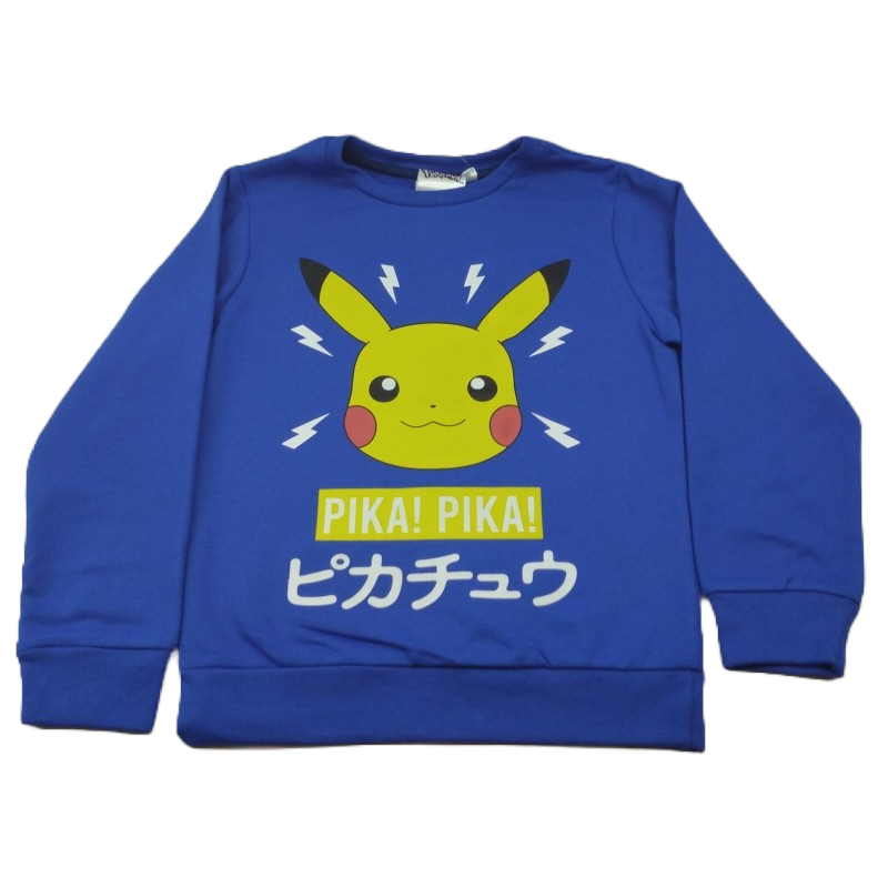 Sudadera Niño Azul Pika Pika Pokémon