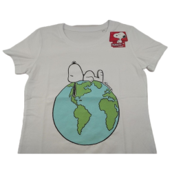 Camiseta Blanca Mujer Snoopy