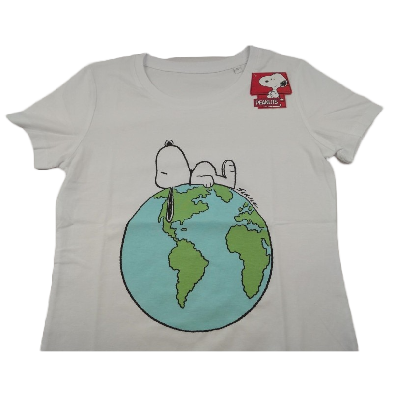 Camiseta Blanca Mujer Snoopy