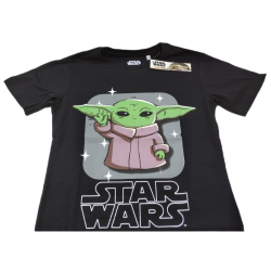 Camiseta Negra Baby Yoda Star Wars