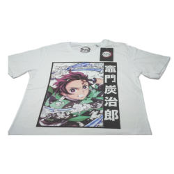 Camiseta Blanca Tanjiro Demon Slayer