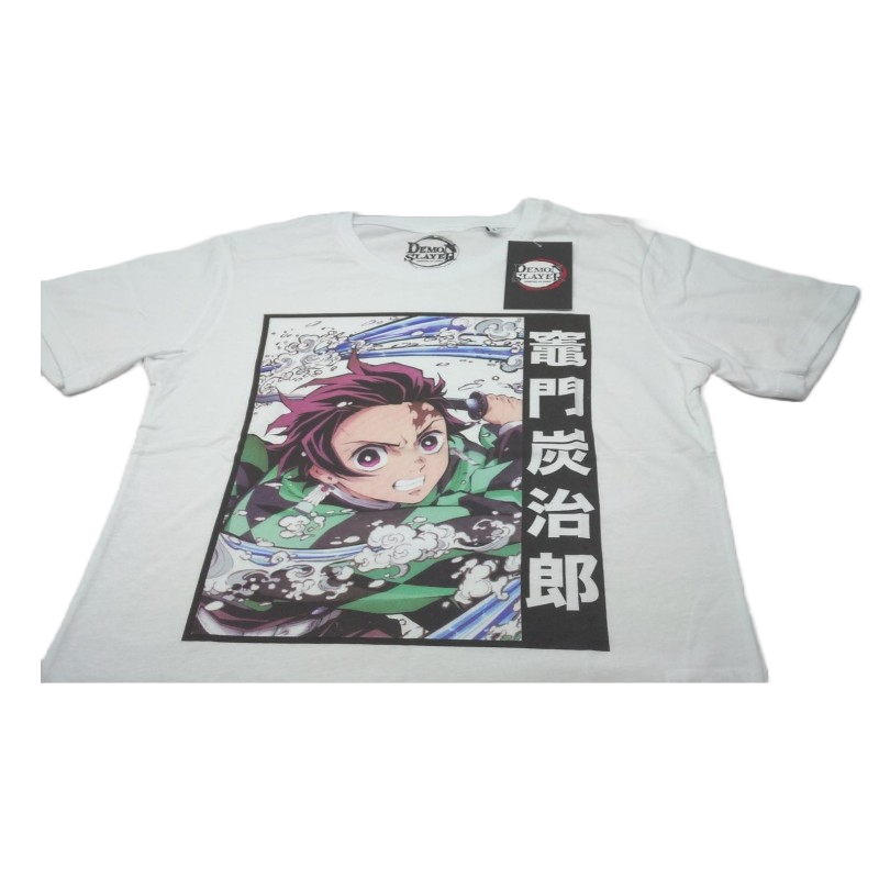 Camiseta Blanca Tanjiro Demon Slayer