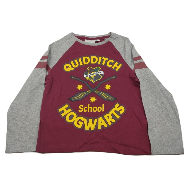 Camiseta Niño Manga Larga Roja Quidditch Harry Potter