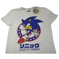 Camiseta Blanca Sonic the Hedgehog