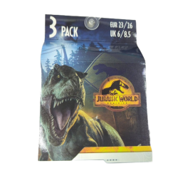 Pack 3 Tobilleros niños Jurassic World Pack 1