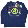 Camiseta Manga Larga Niño Azul Oscuro Logo Avengers Marvel