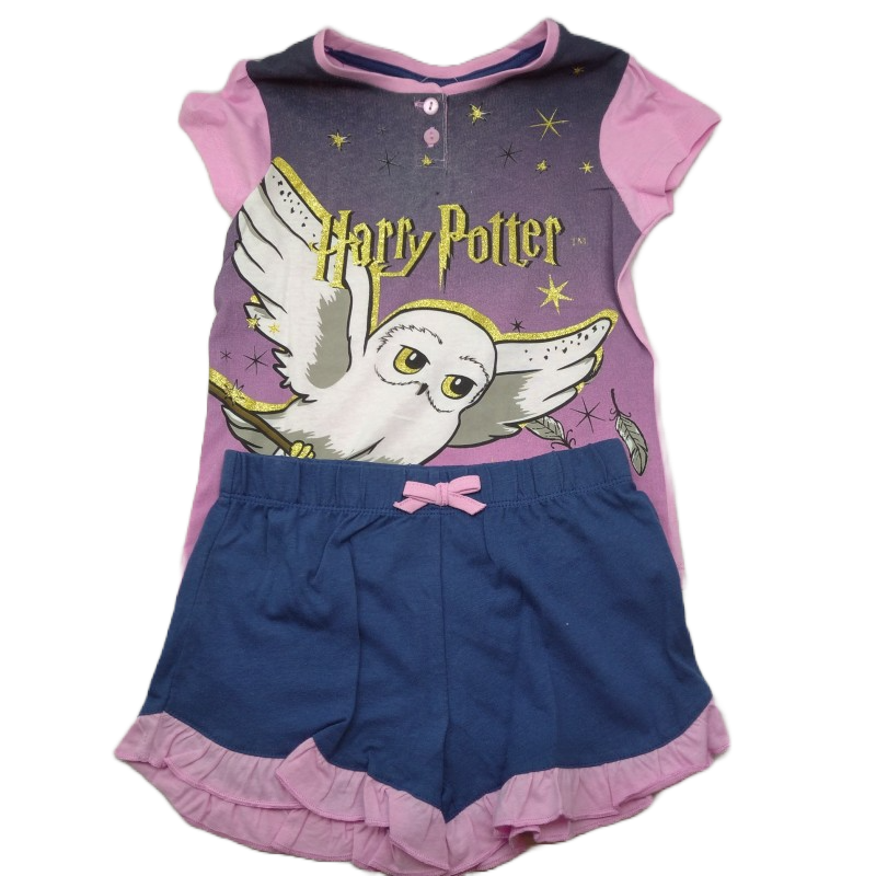 Pijama Niña Manga Rosa Hedwig Harry Potter