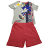 Pijama Corto Niño Rojo y Gris Sonic the Hedgehog
