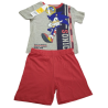 Pijama Corto Niño Rojo y Gris Sonic The Hedgehog