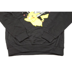 Sudadera con Capucha Negra Pikachu Pokemon