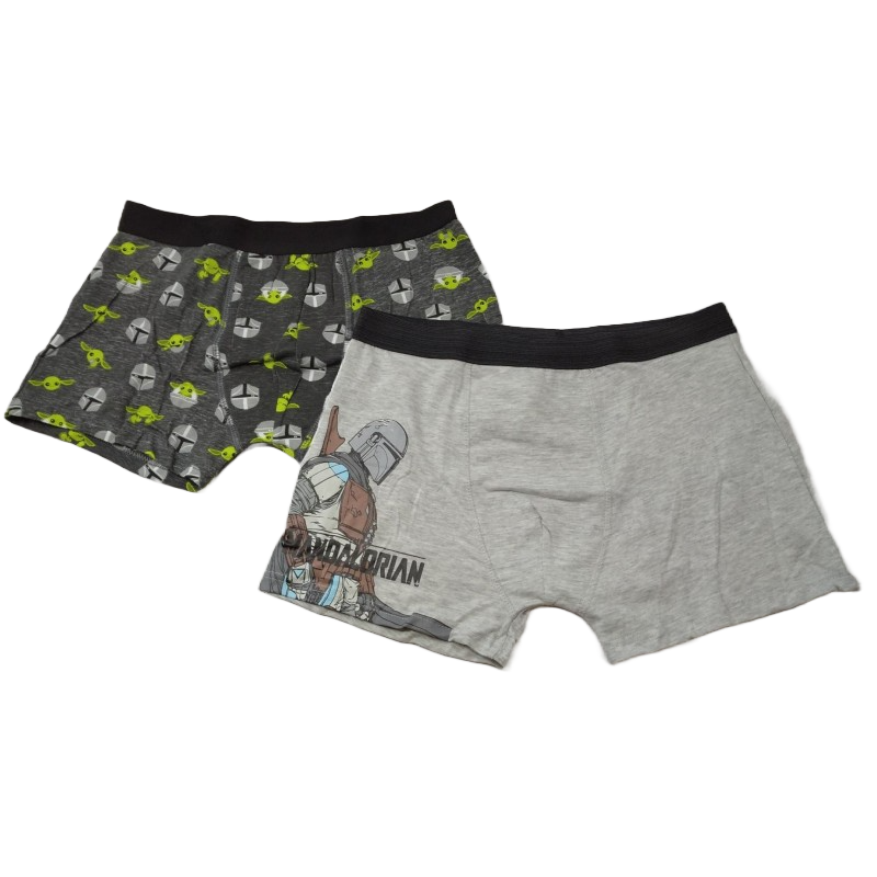 Pack 2 Boxers Gris The Mandalorian Star Wars