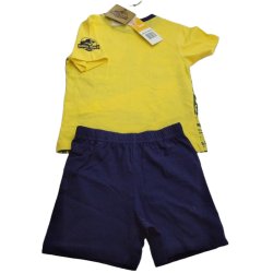 Pijama Corto Niño Amarillo y Azul Oscuro T-Rex Jurassic World