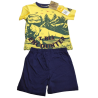 Pijama Corto Niño Amarillo y Azul Oscuro T-Rex Jurassic World