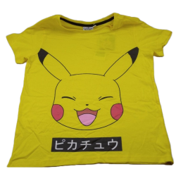 Camiseta Amarilla Pikachu Pokemon