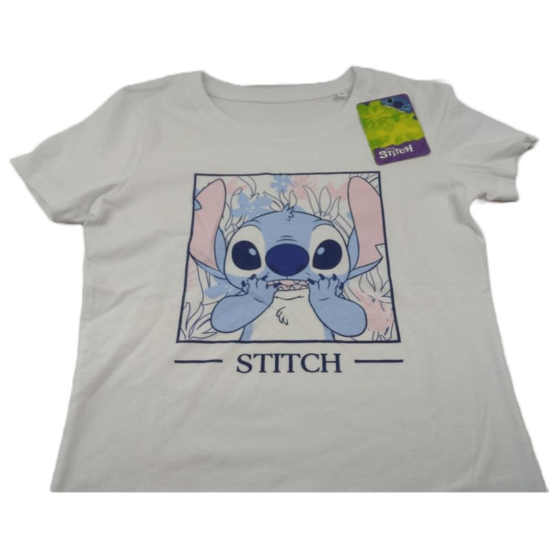 ❤ Camiseta Blanca Lilo y Stitch Disney