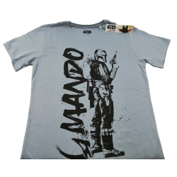 Camiseta Gris Mando Star Wars