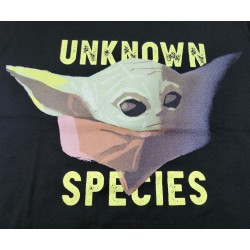 Camiseta Negra Baby Yoda The Mandalorian Star Wars