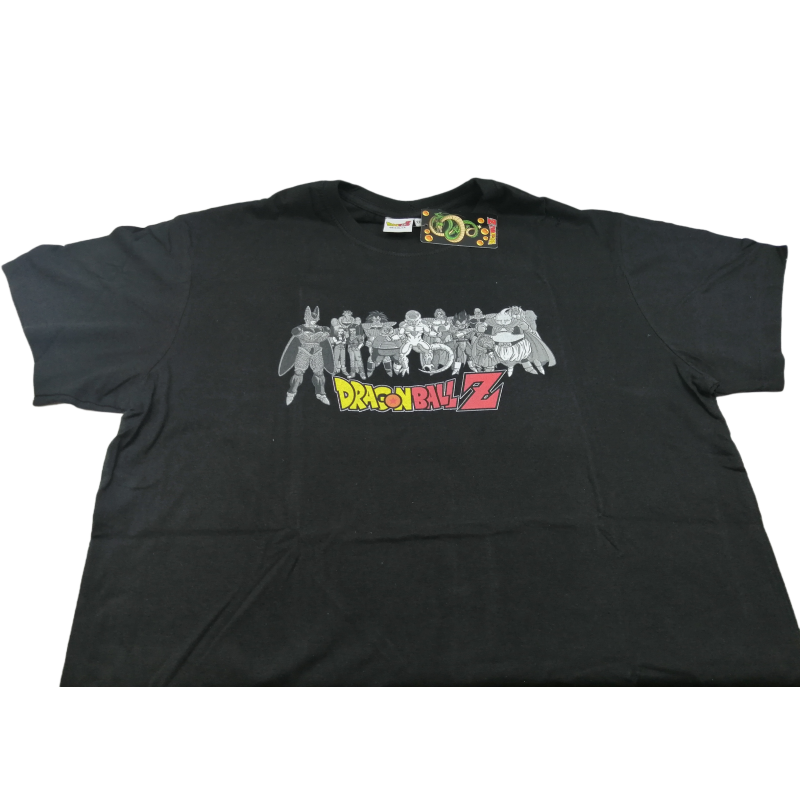 Camiseta Negra Personajes Dragon Ball