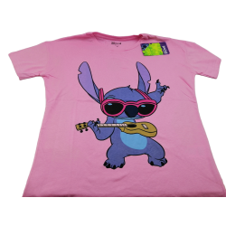 Camiseta Rosa Stitch...