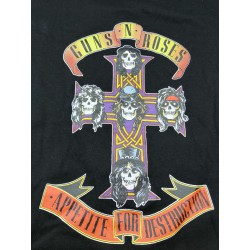 Camiseta Negra Appetite for Destruction Guns N' Roses