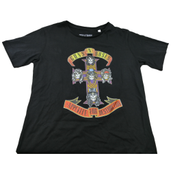 Camiseta Negra Appetite for Destruction Guns N' Roses