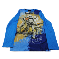 Camiseta Manga Larga Niño Azul Claro Stormtrooper Star Wars