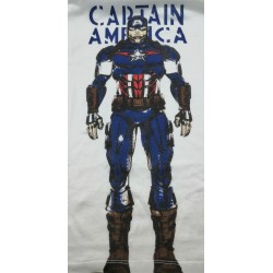 Camiseta Blanca Capitán América Marvel