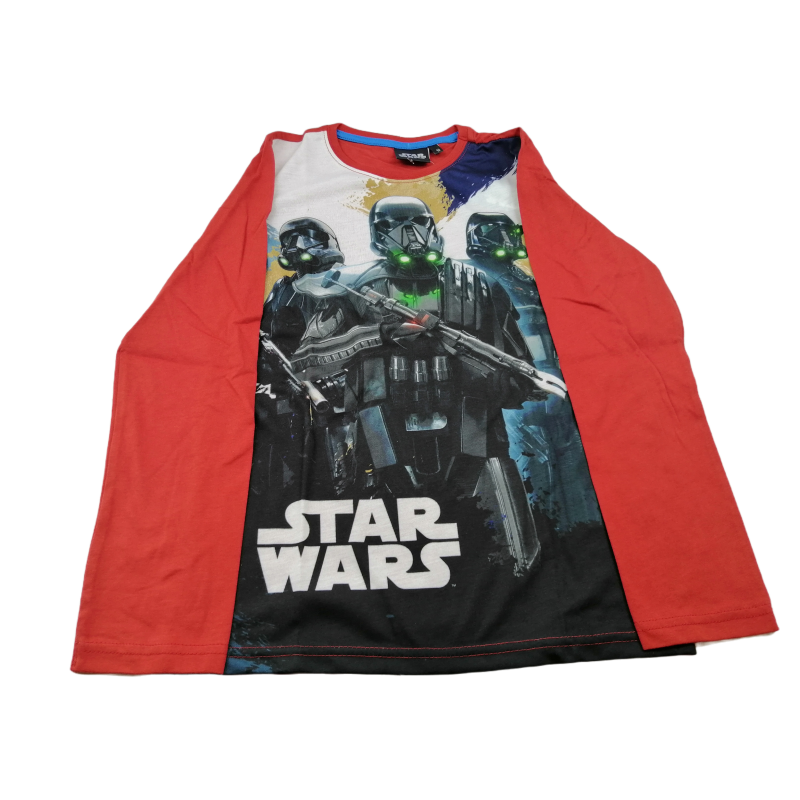 Camiseta Manga Larga Niño Roja Soldados Imperiales Star Wars