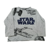 Camiseta Manga Larga Niño Gris Naves Star Wars