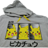 Sudadera Gris Pikachu Pokemon