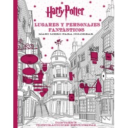 Harry Potter Lugares y Personajes Fantásticos Maxi Libro para Colorear