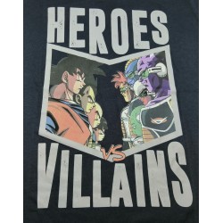 Camiseta Azul Heroes y Villanos Dragon Ball