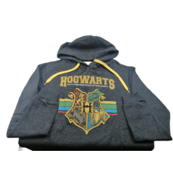 Sudadera Gris con capucha Hogwarts Harry Potter