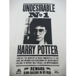 Camiseta Blanca Indeseable Nº1 Harry Potter