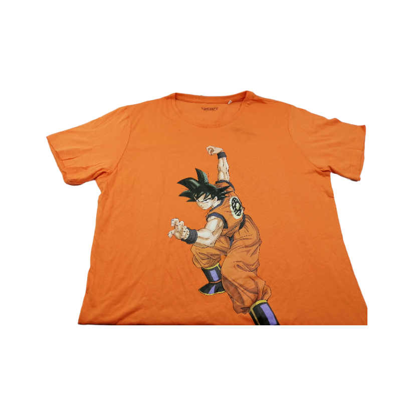 Camiseta Naranja Goku Lucha Dragon Ball