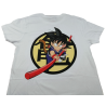 Camiseta Blanca Goku Palo Dragon Ball