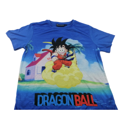 Camiseta Azul Goku Nube Dragon Ball Niño