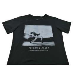 Camiseta Negra Freddie Mercury Queen