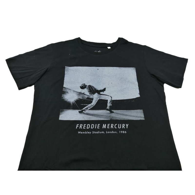 Camiseta Negra Freddie Mercury Queen