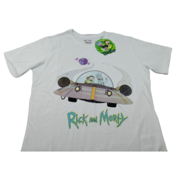 Camiseta Blanca Nave Rick y...
