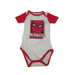 Body Bebé Spiderman Blanco Marvel