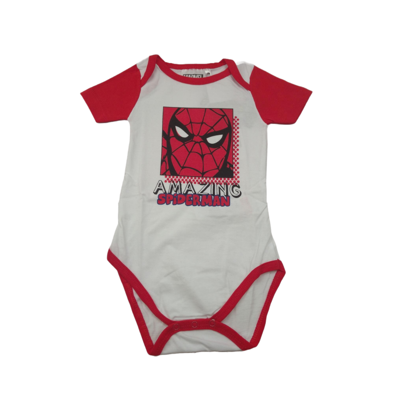Body Bebé Spiderman Blanco Marvel