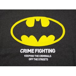 Sudadera Gris Oscura Batman Crime Fighting DC