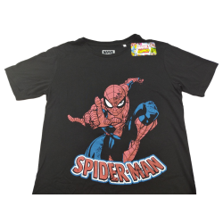 Camiseta Negra Spiderman Marvel