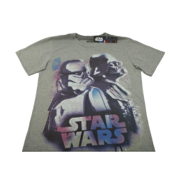 Camiseta Gris Stormtrooper y Darth Vader Star Wars