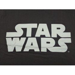 Camiseta Star Wars logo gris