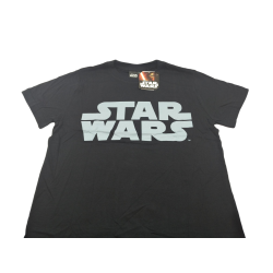 Camiseta Star Wars logo gris