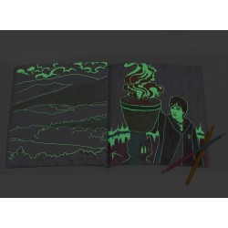 Harry Potter Libro de Colorear (Brilla en la Oscuridad)